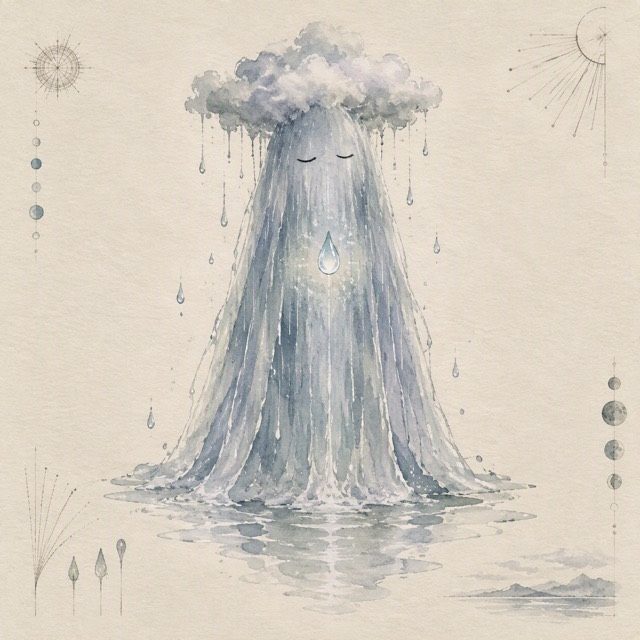 Sadness, Drizzle: a Nimb made of light rain
